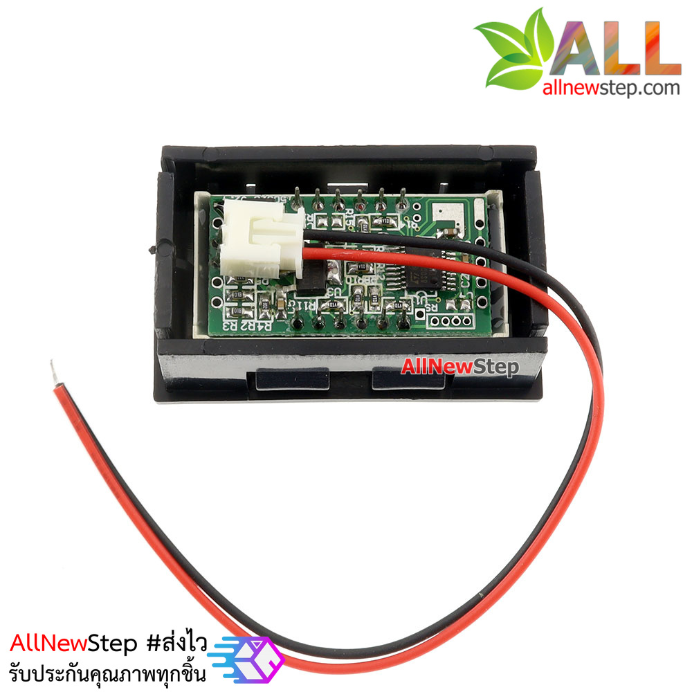 LED Voltage Meter Mini Digital Voltmeter DC 5-28V สีขาว