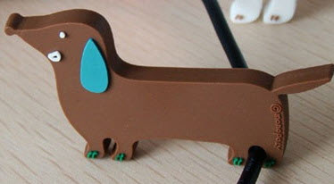 ที่พันสายหูฟัง น้องหมาสีน้ำตาล