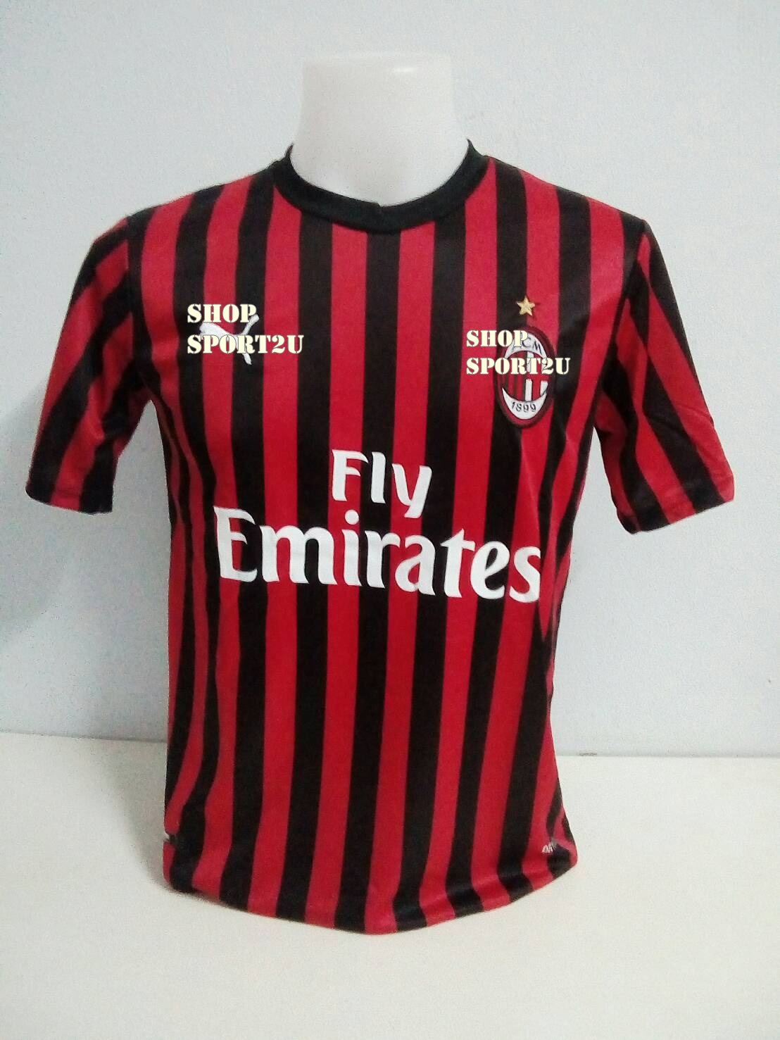 ชุดบอลทีมเอซี มิลานเหย้า 2019-2020