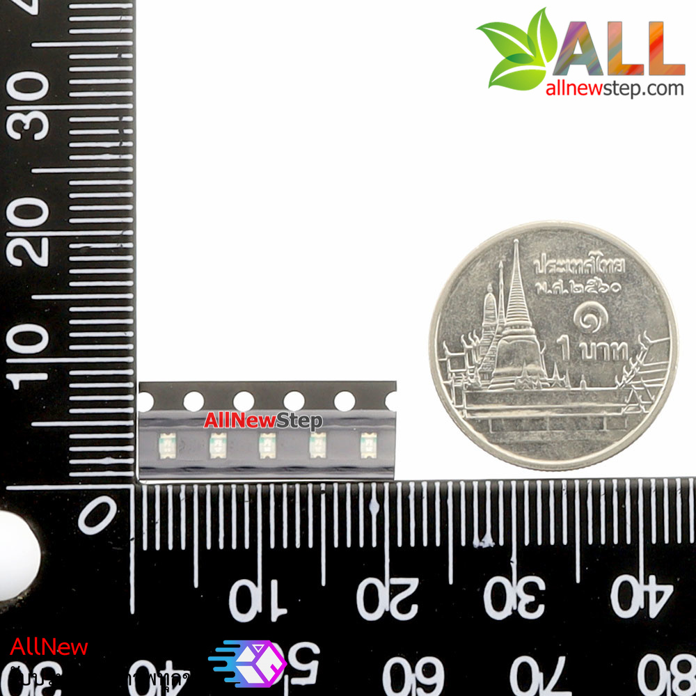 LED แบบ SMD สีน้ำเงิน จำนวน 5 ดวง