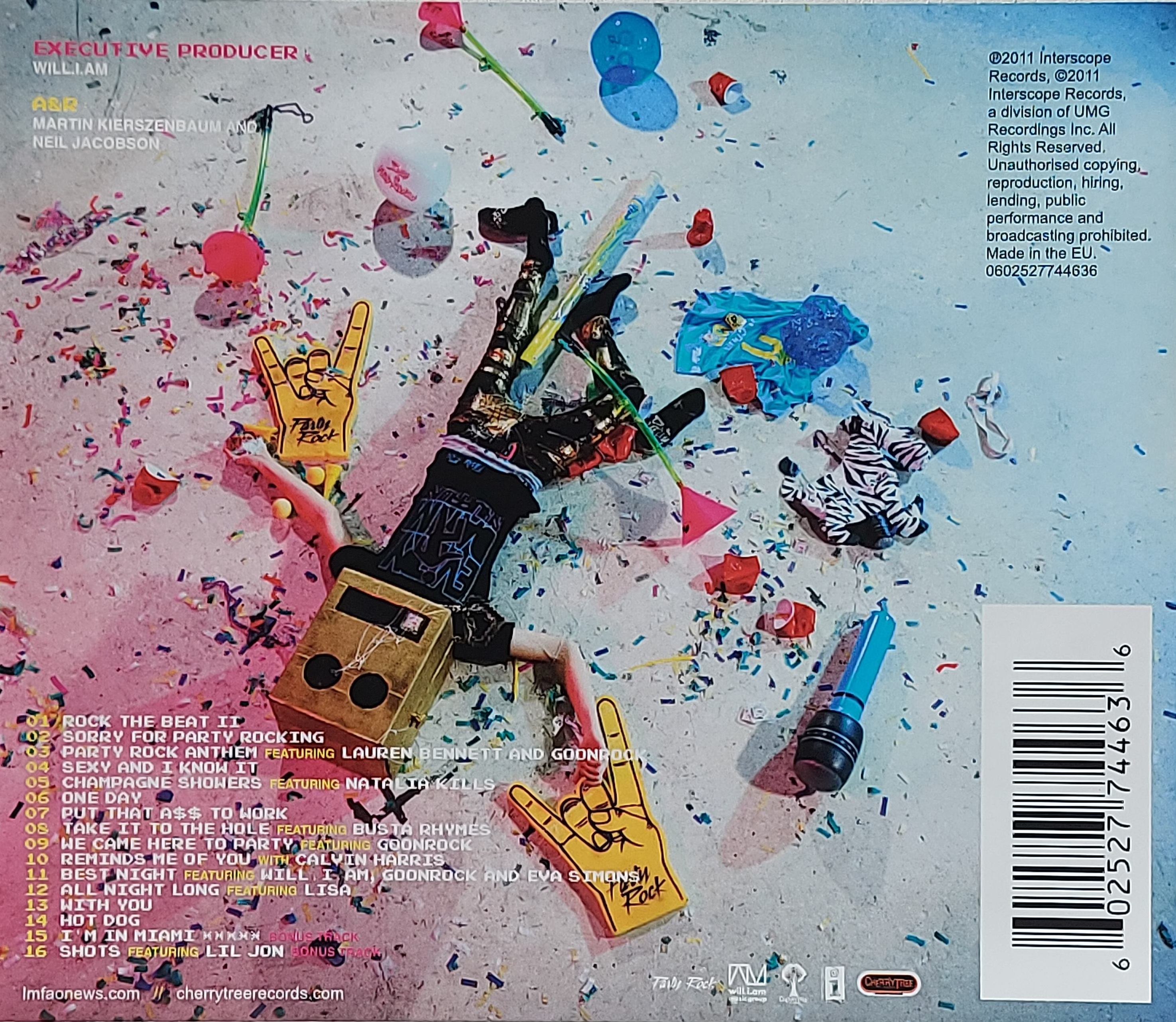 Used CD,LMFAO - Sorry for Party Rocking (A)(2011)(EU)