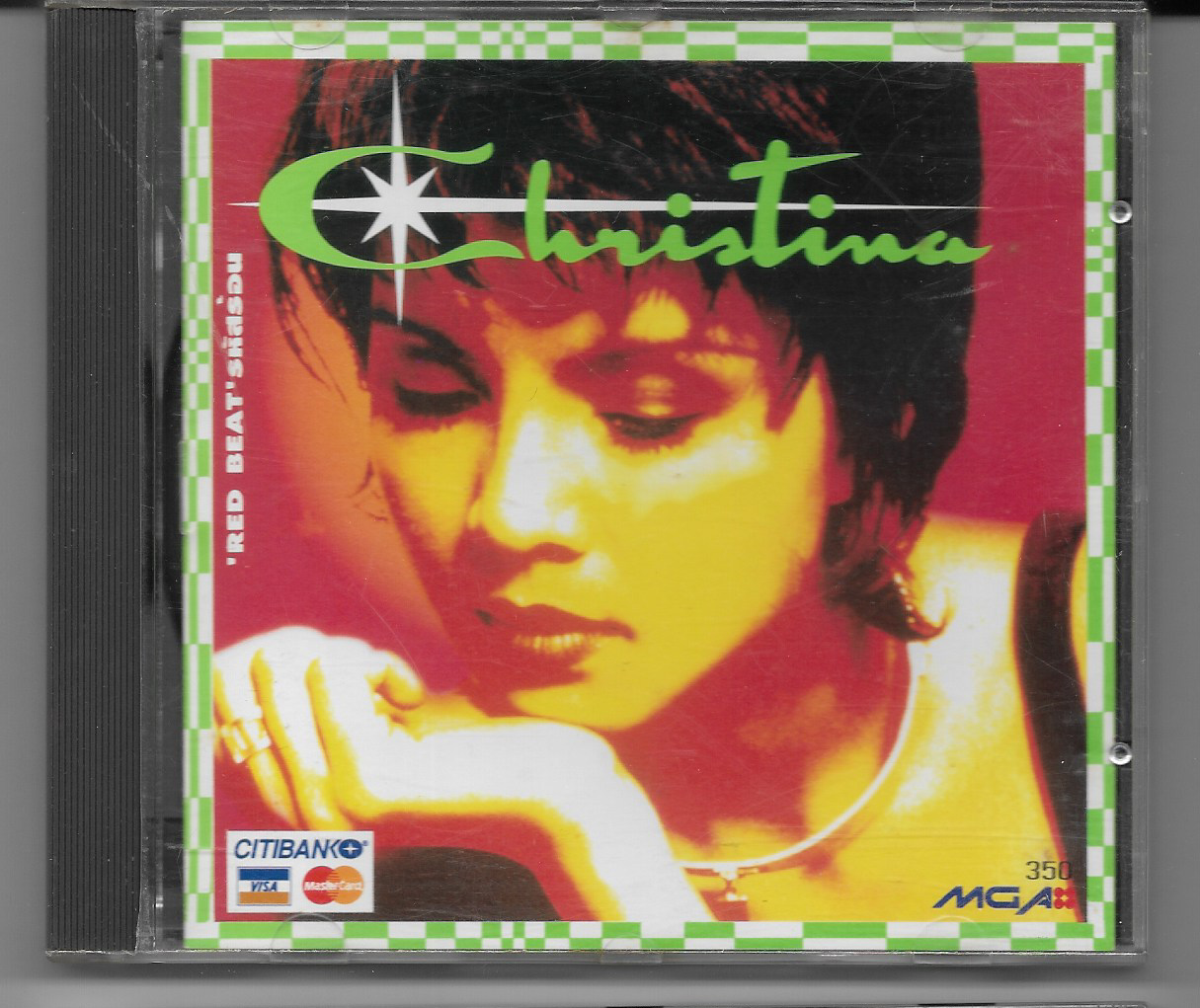 Used CD,คริสติน่า อากีล่าร์ - Red Beat รหัสรอน (Christina Aguilar)(A)(แผ่นหายาก)(2537)