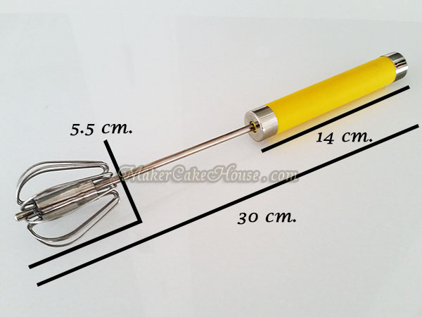 ตะกร้อมือสแตนเลสกึ่งอัตโนมัติ ขนาดเล็ก