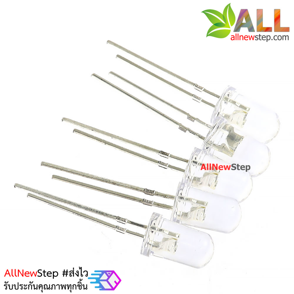 ไฟ led 5mm สีม่วง หลอดไฟ led 5mm จำนวน 5 ดวง