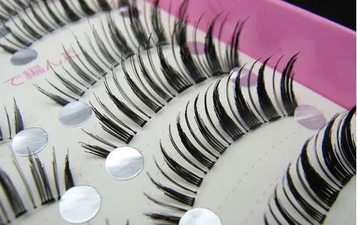 HS-10# ขนตาเอ็นใส (ขายปลีก) เเพ็คละ 10 คู่