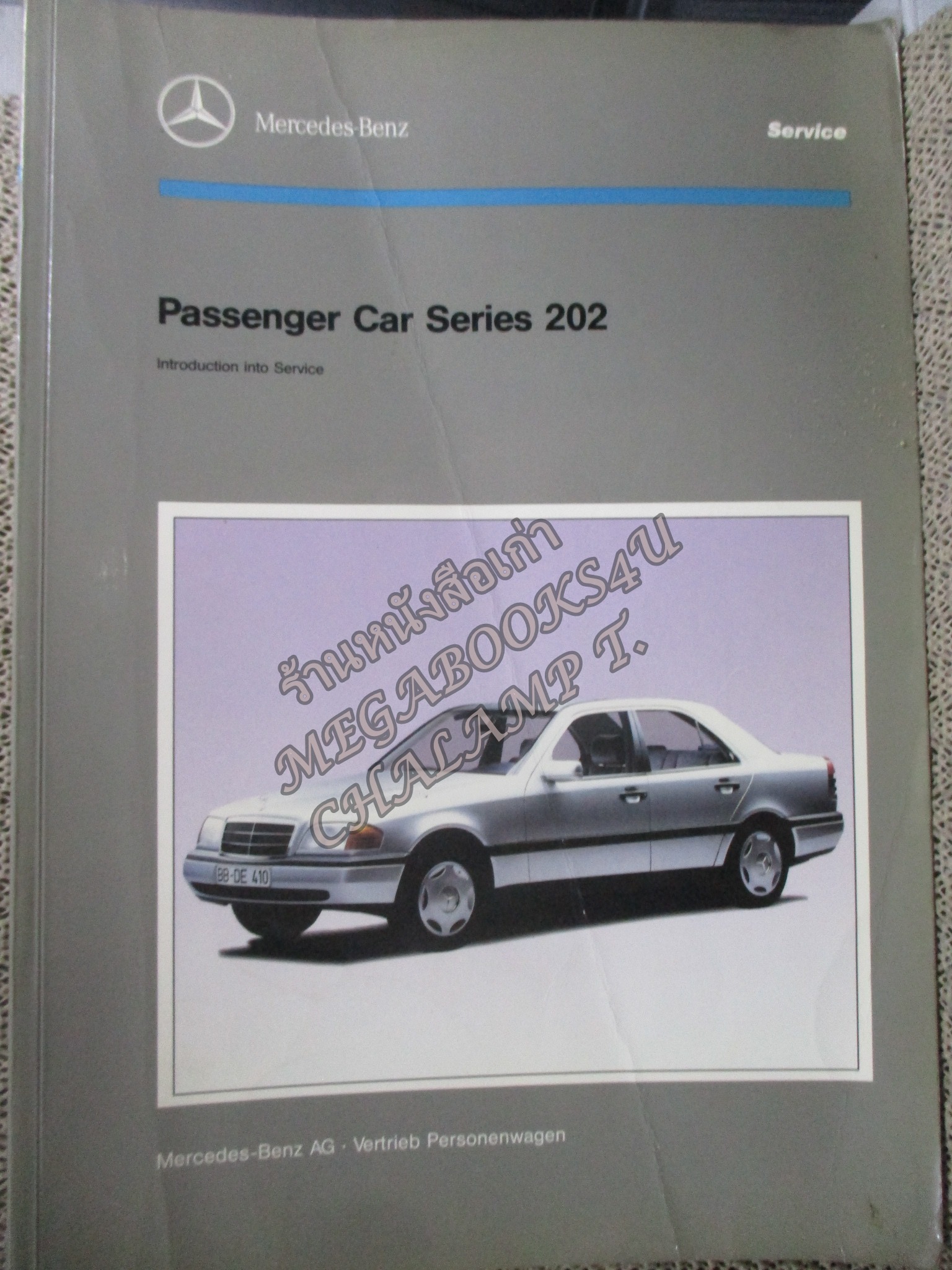 คู่มือรถ เบนซ์ MERECDES-BENZ AG รุ่น SERIS 202 /ปกหน้าหลัง ช้ำหน่อย มุมปกเยินนิดๆๆ เปิดได้ตามปกติ