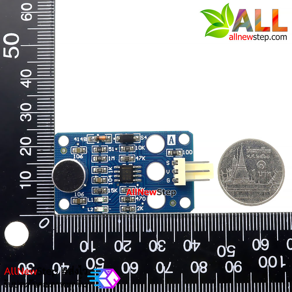 โมดูลเซ็นเซอร์เสียงความไวสูง Analog Sound detection LM2904 sound intensity detection module