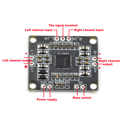 PAM8610 Power Amplifier Class D 10W+10W module
