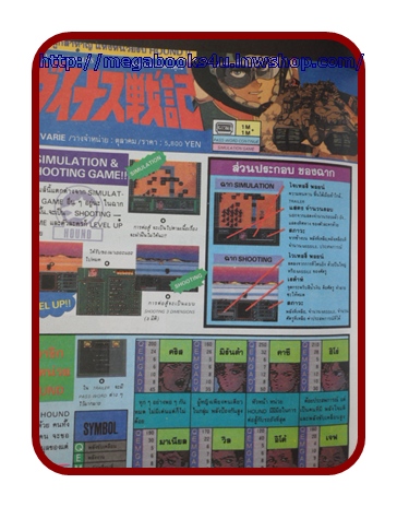 หนังสือคู่มือเกมส์,MEGA VOL.1989/29,สภาพดี,เกมส์ SD GUNDAM,BOWLING,CYBER CROSS,ROCK-ON,SIDE ARM, สำเนา