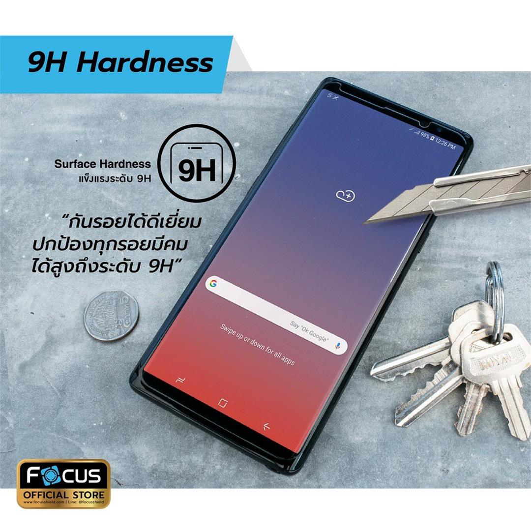 FOCUS กระจกด้าน ฟิล์มกระจก ด้าน โฟกัส ใช้สำหรับ iPhone 11 Pro Xs X ใบกำกับภาษี