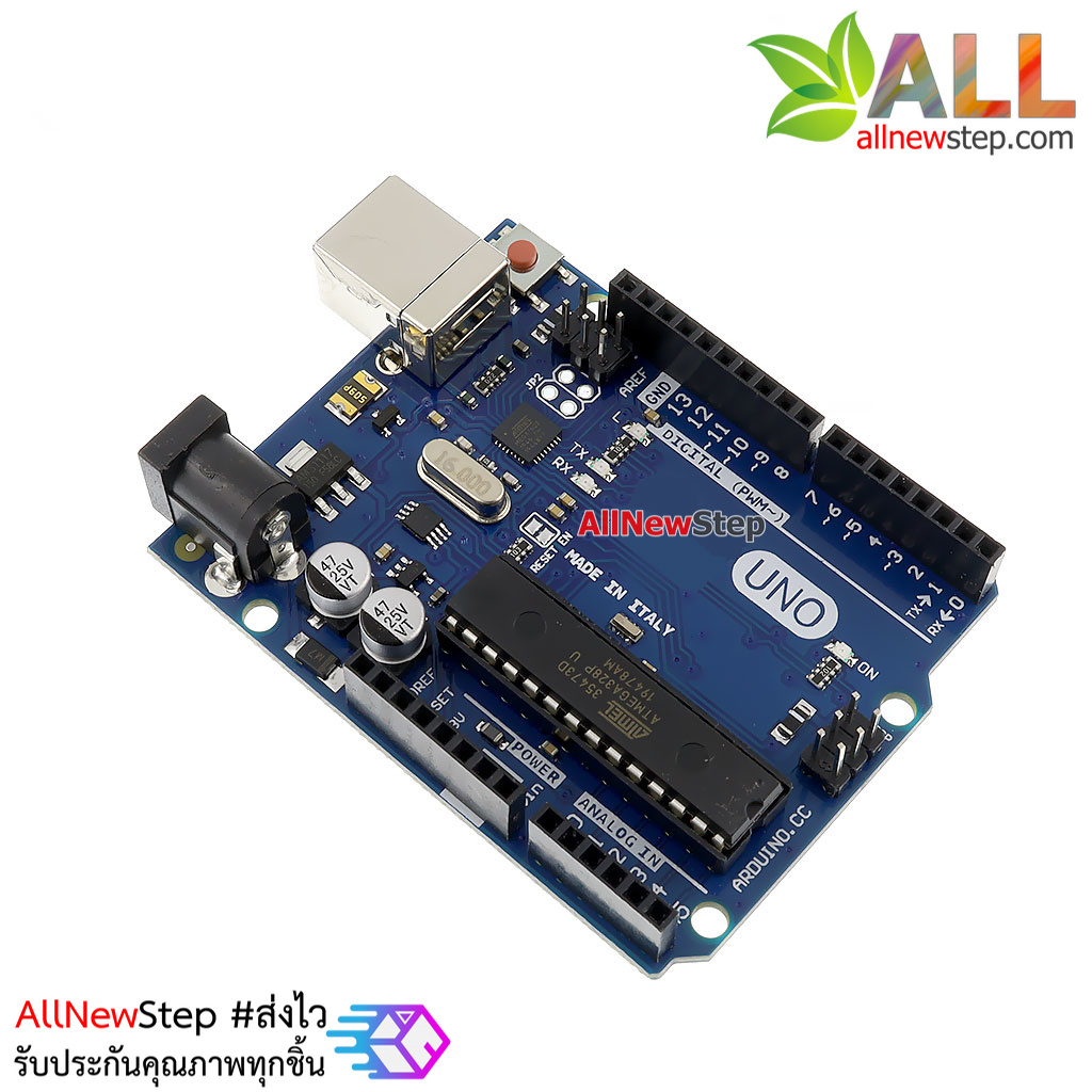 UNO R3 พร้อมสาย USB บอร์ดทดลอง Arduino รุ่น Uno R3