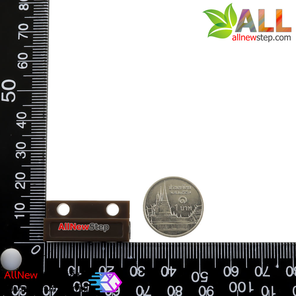 Magnetic Door Switch สีน้ำตาล สวิตช์แม่เหล็ก สำหรับติดเซนเซอร์ สวิตช์ประตู สวิตช์หน้าต่างกันขโมย