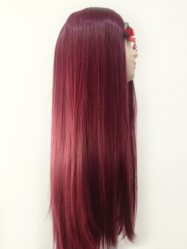 C1116 วิกผมตรง เเสกกลางยาวเห็นหนังศรีษะ