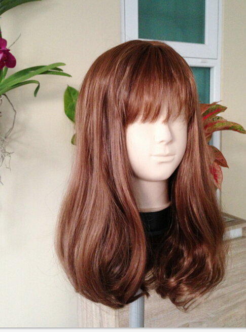 C1129 วิกผมสวอล เเสกกลางเห็นหนังหนังศีรษะ หน้าม้า