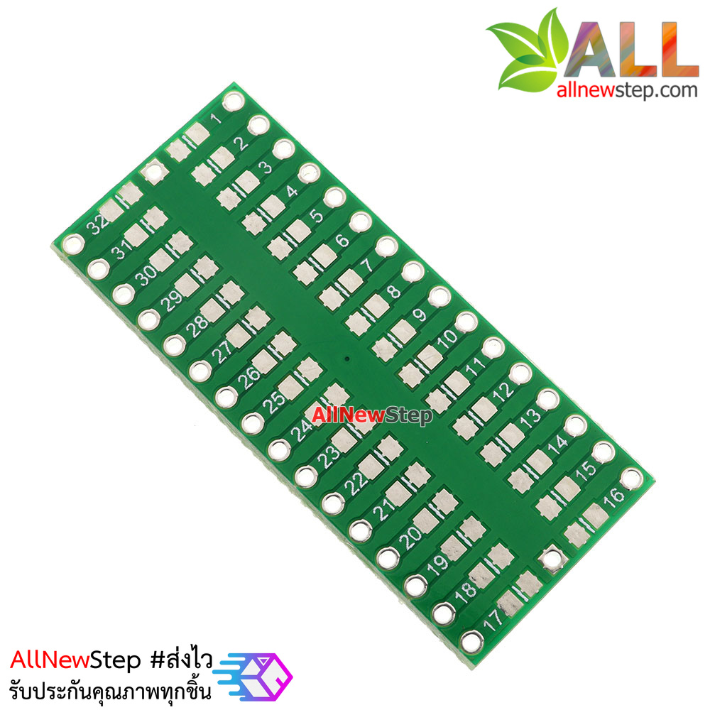 QFP32 turn DIP32 With Grounding Plate TQFP LQFP EQFP 0.8MM Pitch IC adapter Socket Adapter plate PaB