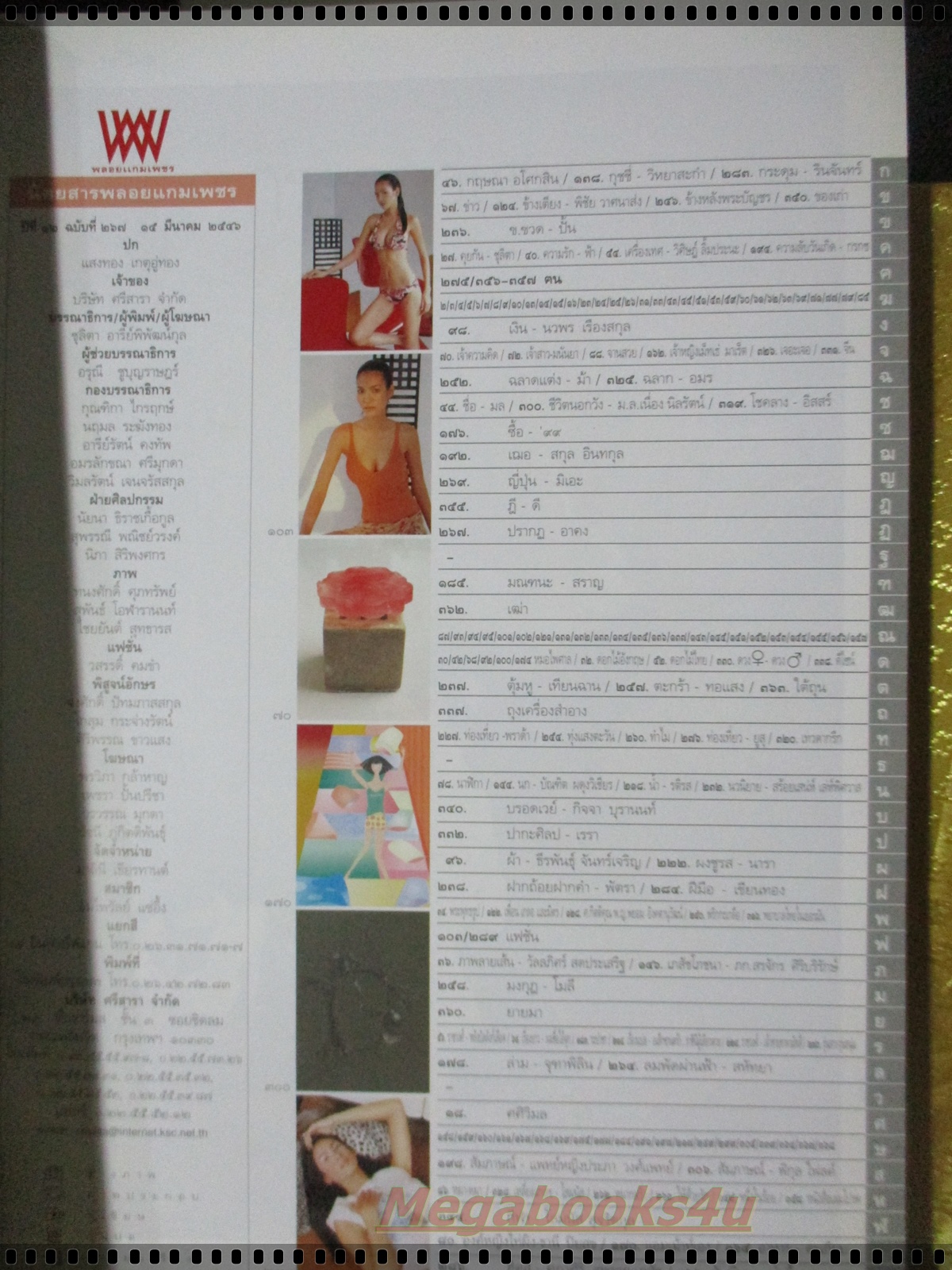 นิตยสารพลอยแกมเพชร ฉบับที่267 ปี2546 ปก แสงทอง เกตุอู่ทอง