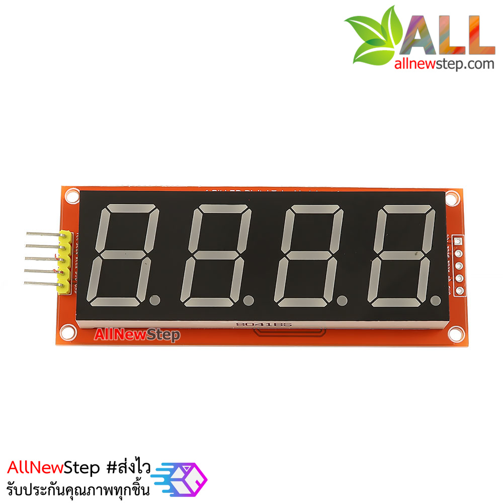 โมดูลแสดงค่าตัวเลข 4 หลัก Four digital tube module LED display 74HC595 ขนาด 0.80 นิ้ว
