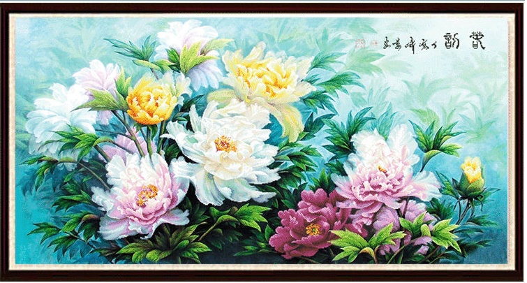 ชุดปักจีน Peonies