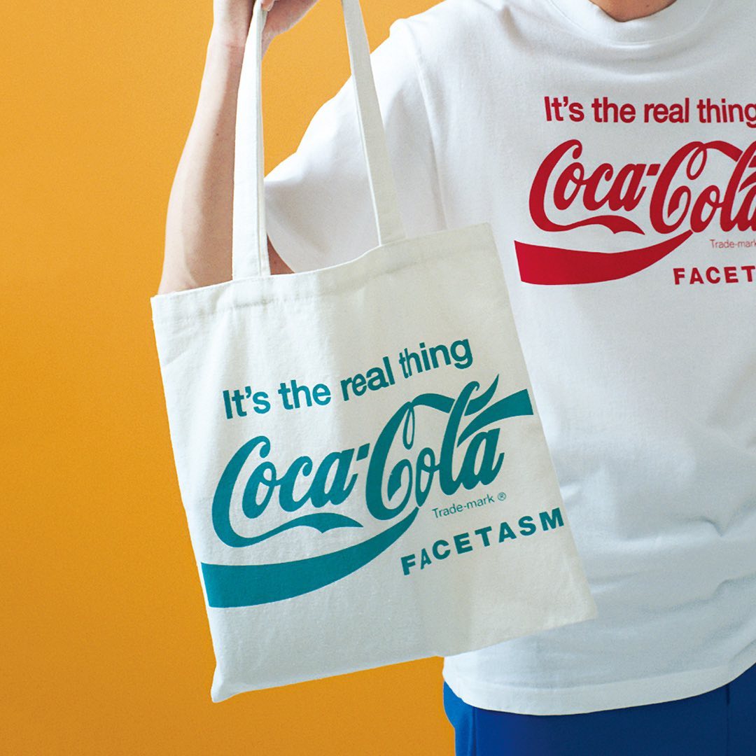 (มีกล่อง) Men's NONNO Facetasm x Coca-Cola Tote Bag
