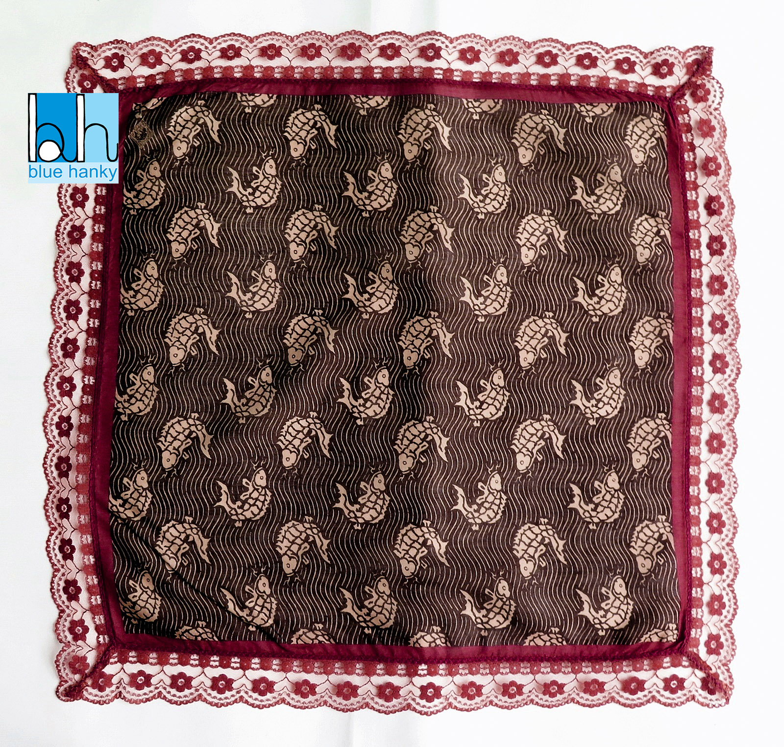 #41 18" ผ้าเช็ดหน้ามือ2 สภาพดี ผ้าเช็ดหน้าผืนใหญ่