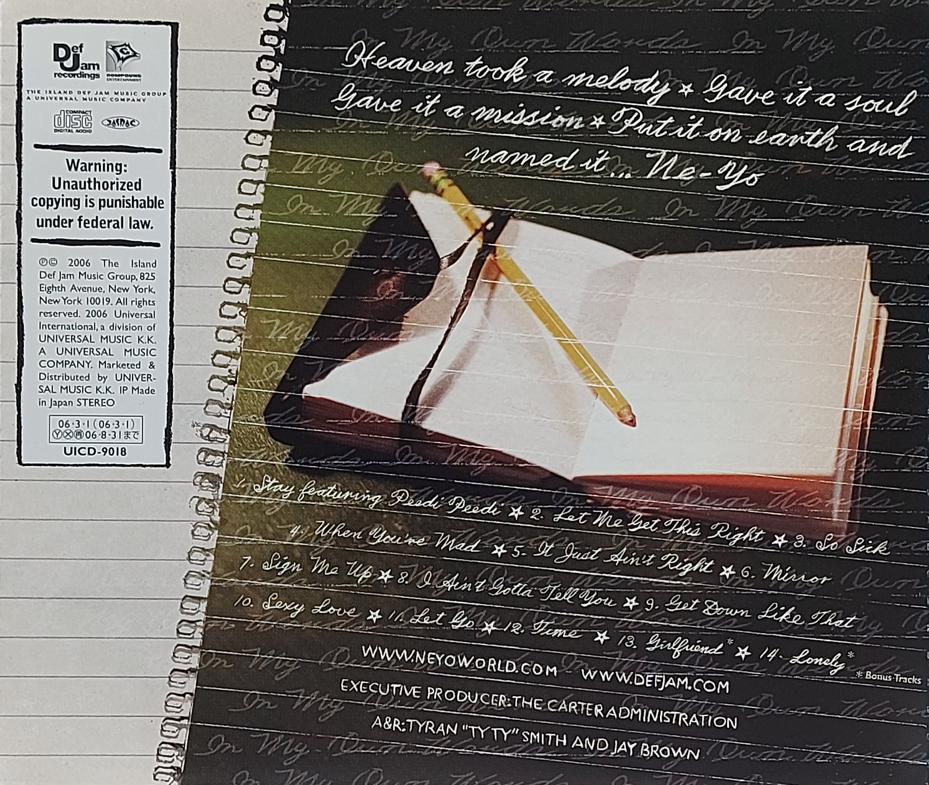 Used CD,Ne Yo - In My Own Words (A+)(Ne-Yo)(2006)(Japan)