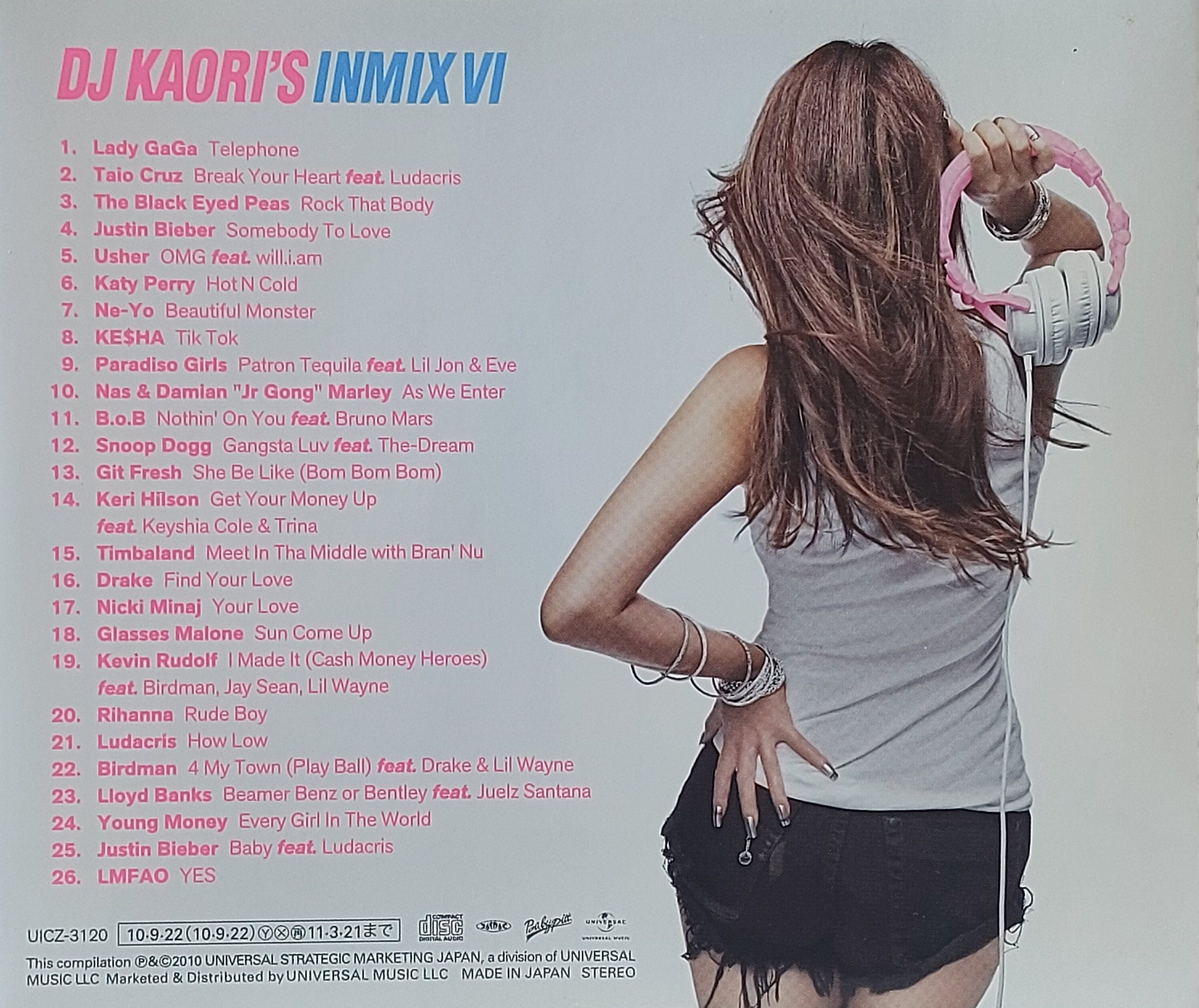Used CD,DJ KAORI'S INMIX VI (A)(Dance)(Various Artists)(2010)(Japan)