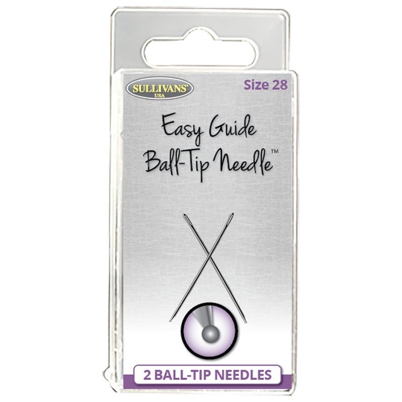 Sullivans USA Easy Guide Ball-Tip Needle No.28 เข็มปักครอสติชหัวบอล (แพ็ค 2 อัน)