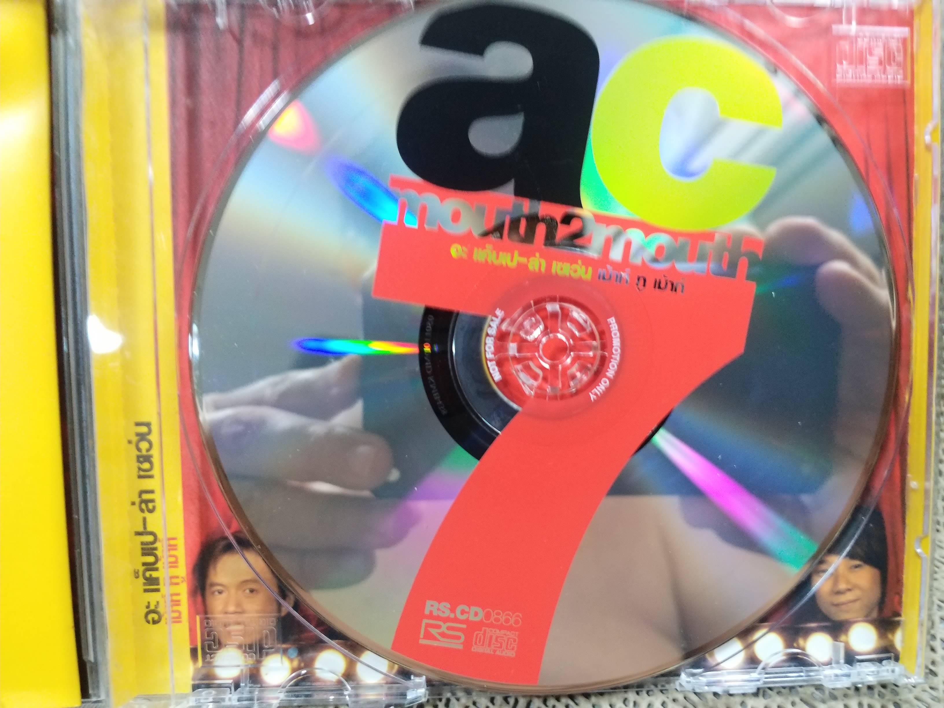 ซีดีเพลงไทยสากล อะแค็บเปล่าเซเว่น A CAPPELLA 7 อัลบั้ม MOUTH2MOUTH บรรจุ10เพลง // ปกสวย เจาะ แผ่นแท้ แผ่นสวย / ปกและแผ่นมีปากกาเมจิคเขียนข้อความไว้