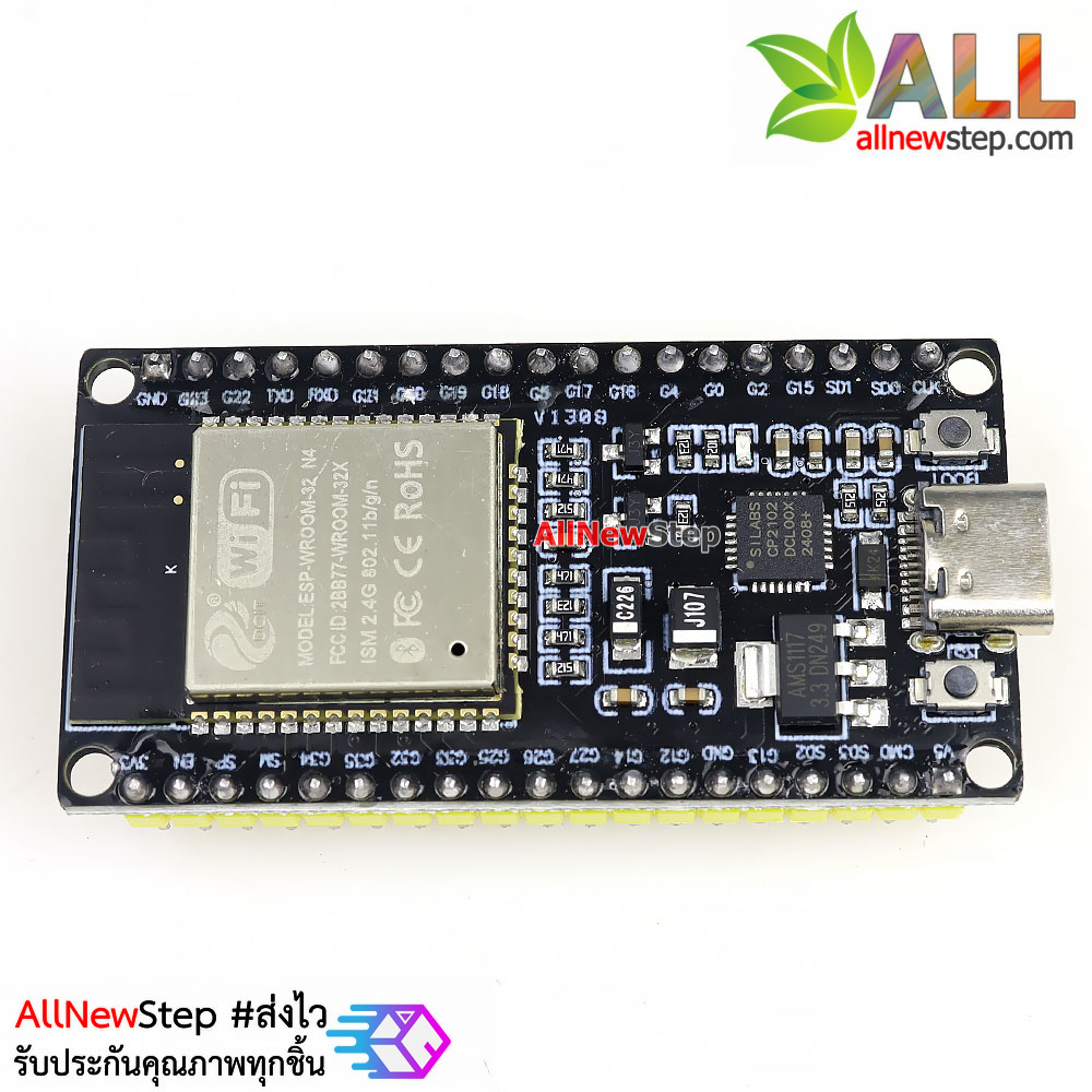 บอร์ด ESP32 NodeMCU Goouuu ESP32 DEVKIT Wi-Fi and Bluetooth แบบ 38 ขา หัวแบบ usb type-c