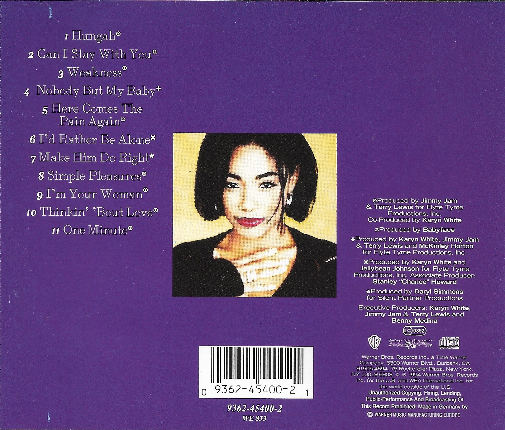 Used CD,Karyn White - Make Him Do Right (A)(1994)(Germany)