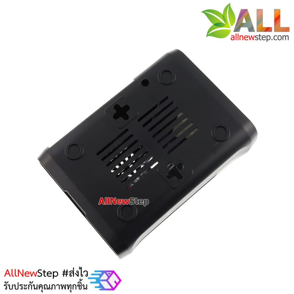 Raspberry Pi 2/3 shell case box black กล่อง เคส Raspberry Pi 2/3 สีดำ ติดพัดลมเพิ่มได้