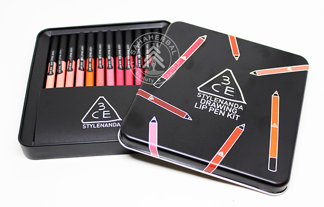 3CE DRAWING LIP PEN KIT เซ็ตลิปดินสอสี