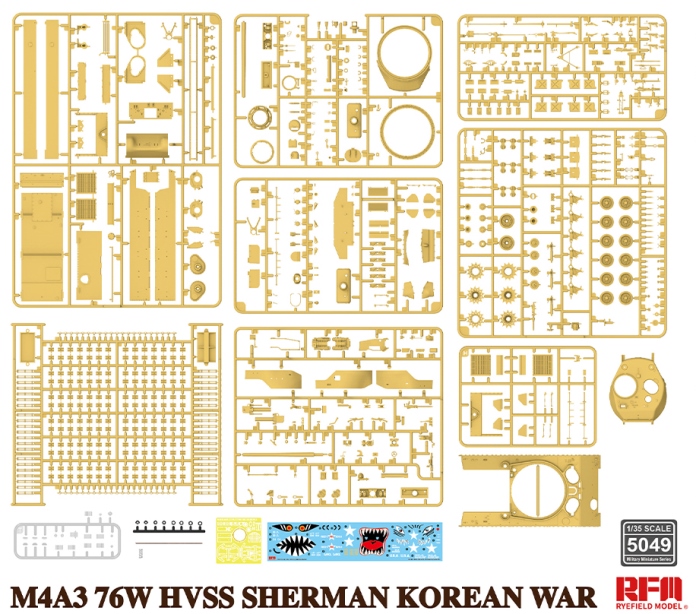 1/35 M4A3 76W HVSS Sherman Korean War