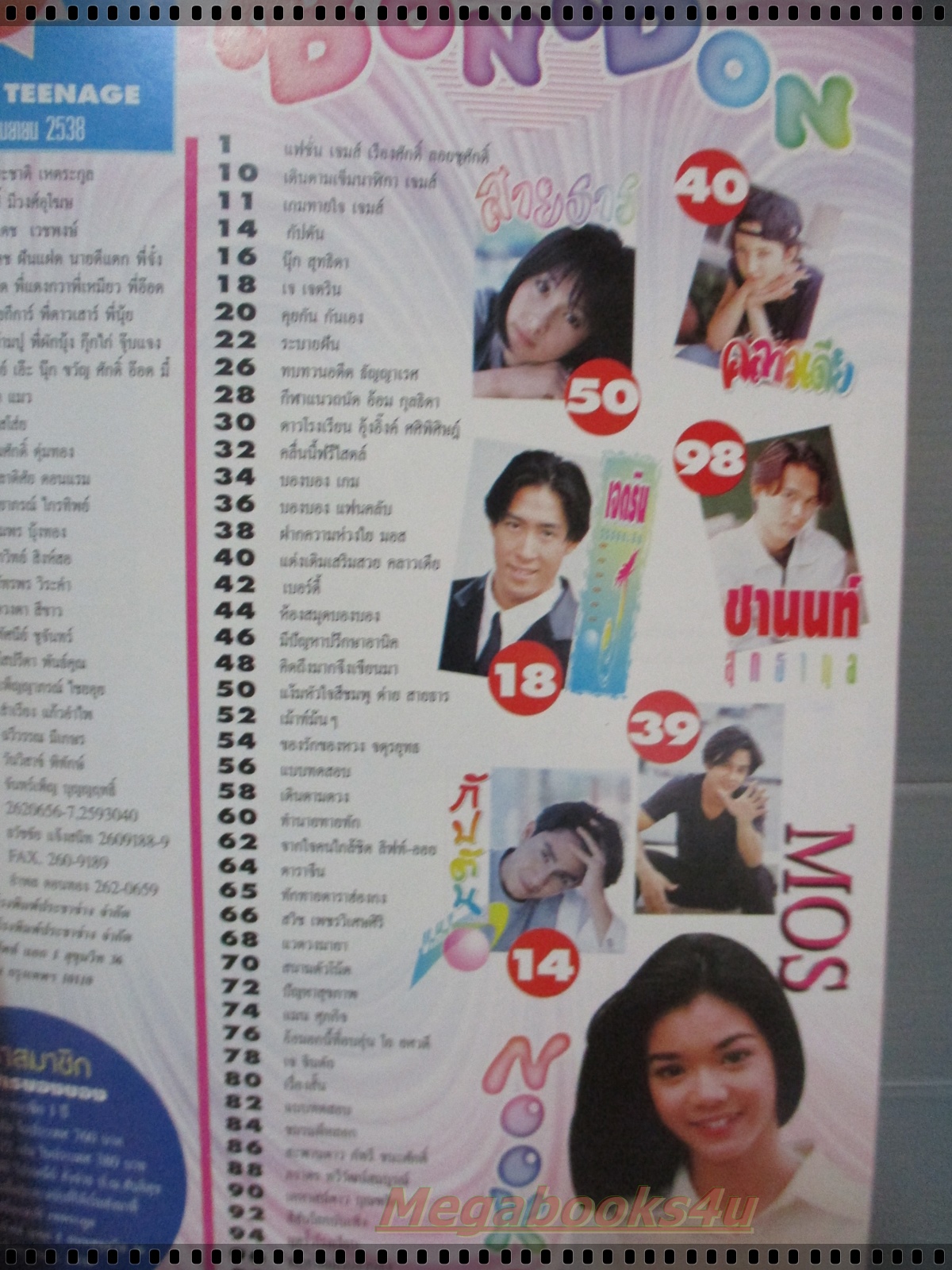 นิตยสาร BON BON ฉบับที่04 ปี2538 ปก เจมส์ เรืองศักดิ์