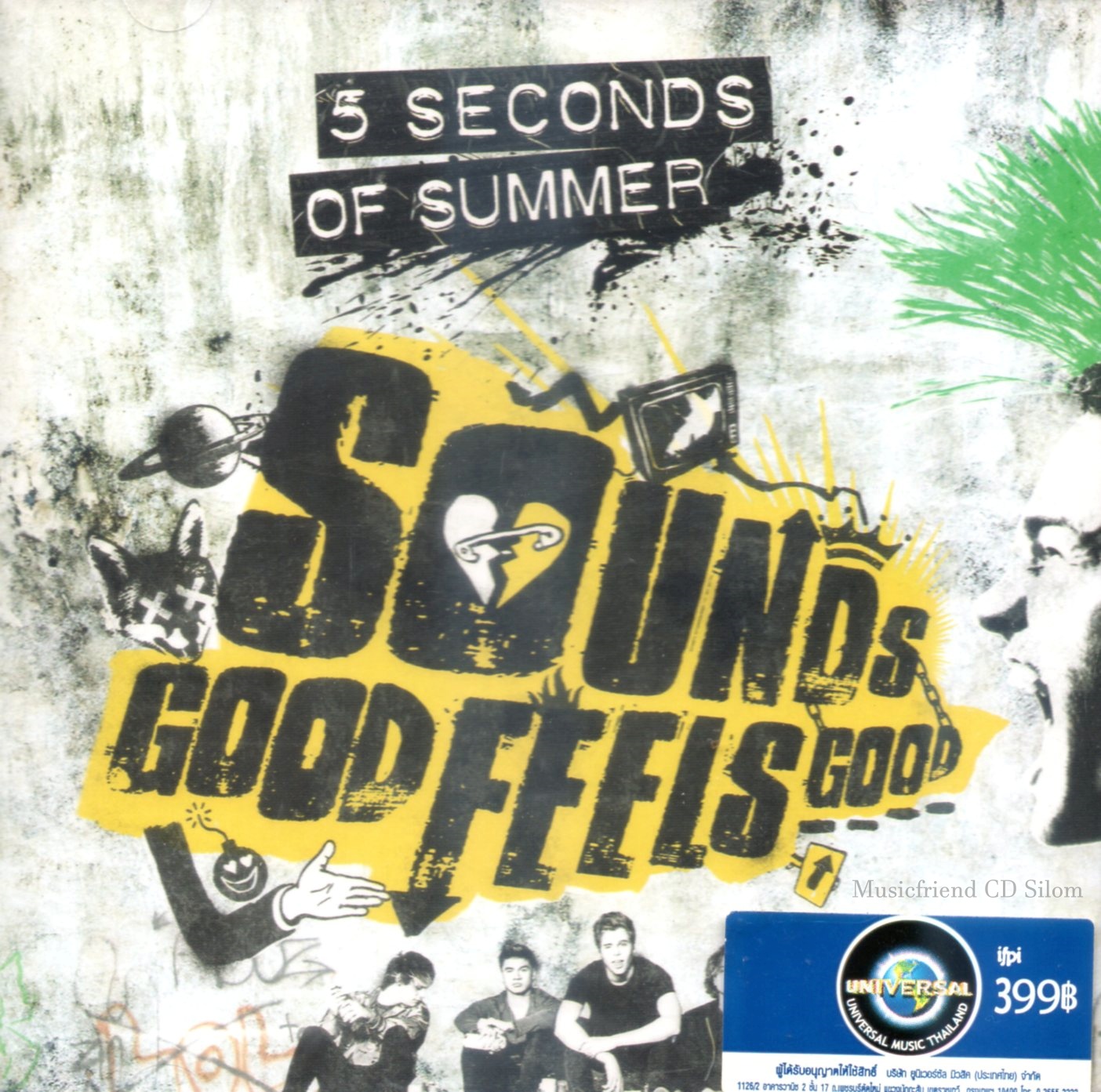 CD,5 Seconds Of Summer - Sounds Good Feels Good(2015)Thai)