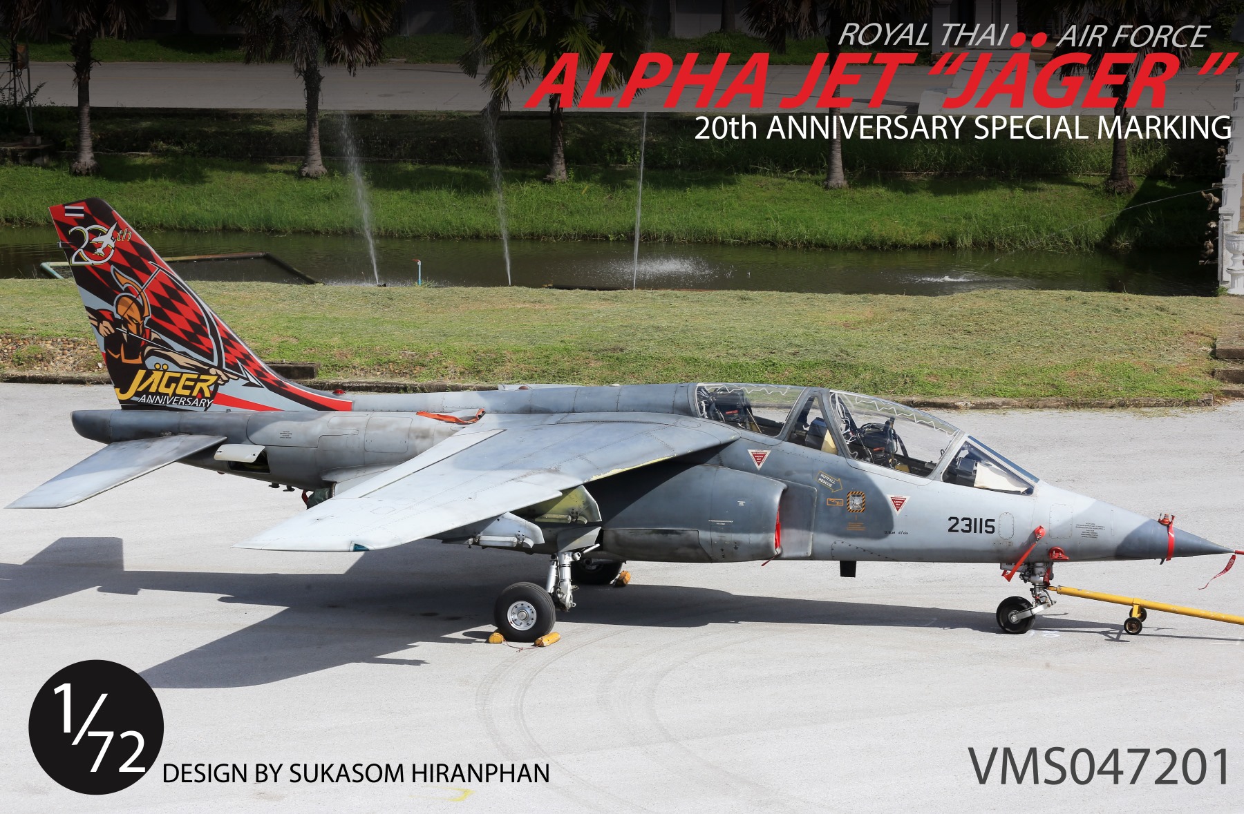 DECAL 1/72 ROYAL THAI AIRFORCE ALPHA JET "JAGER" 20TH ANBIVERSARY SPECIAL MARKING