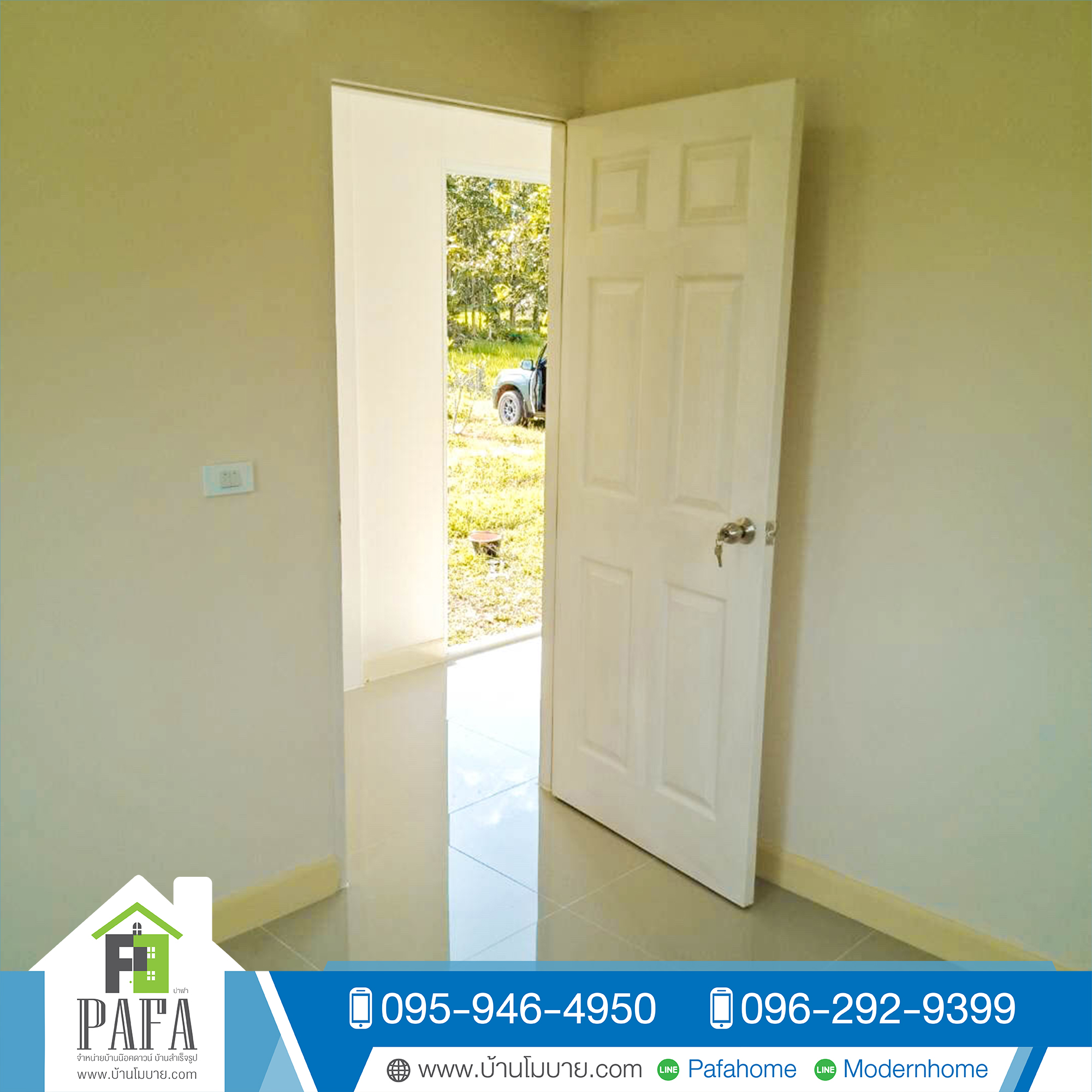 บ้านน็อคดาวน์ 4*6 เมตร 2 ชั้น (2 ห้องนอน 2 ห้องน้ำ 1 ห้องนั่งเล่น)