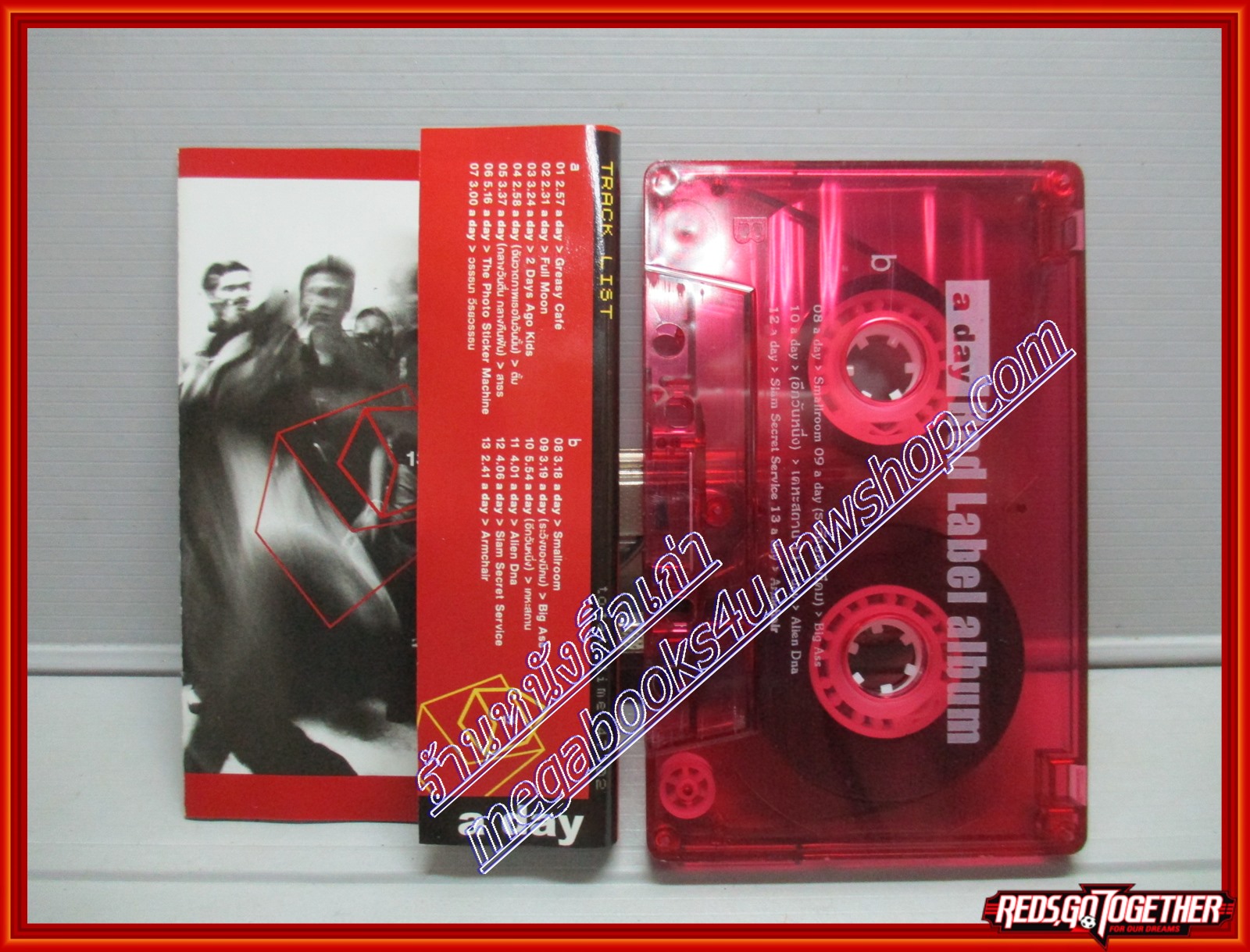 เทปเพลงไทยสากล เทปเพลงวง greasy cafe, bigass, armchair, อัลบั้ม aday red label album