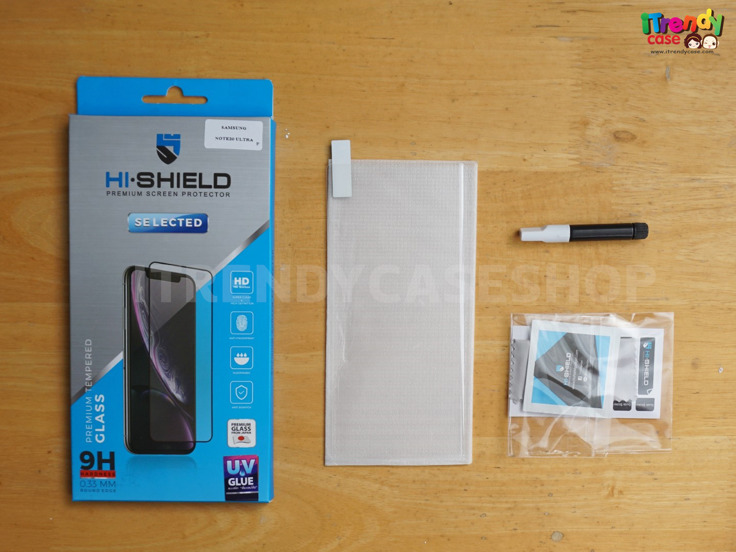 Hishield 3D UV Selected กระจกนิรภัย กาวยูวี ไฮชิลด์ เหมาะสำหรับ Samsung Note20 Ultra S23 Ultra Samsung S22 Ultra ใบกำกับภาษี