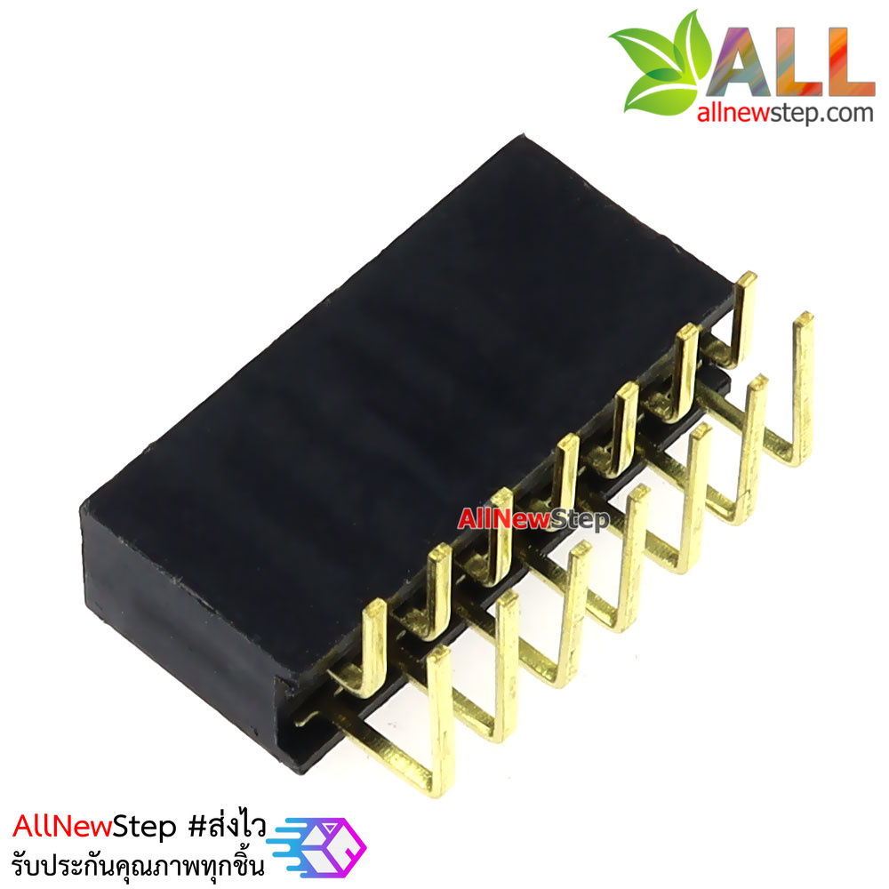 ขาก้างปลาตัวเมียแบบฉาก 2x7 ขา Double Row Hole Jack 2x7 PIN Header 2.54mm