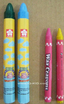 สีเทียนสำหรับเด็ก ซากุระจัมโบ้ 12 สี