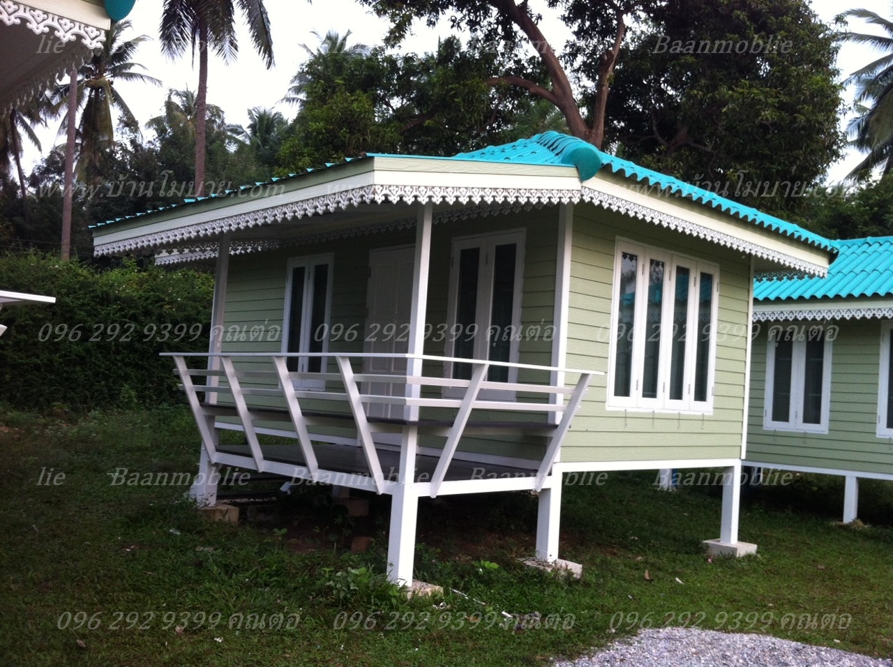 บ้านขนาด 7.2*9.5 เมตร (2 ห้องนอน 1ห้องนั่งเล่น 1ห้องครัว 1 ห้องน้ำ)