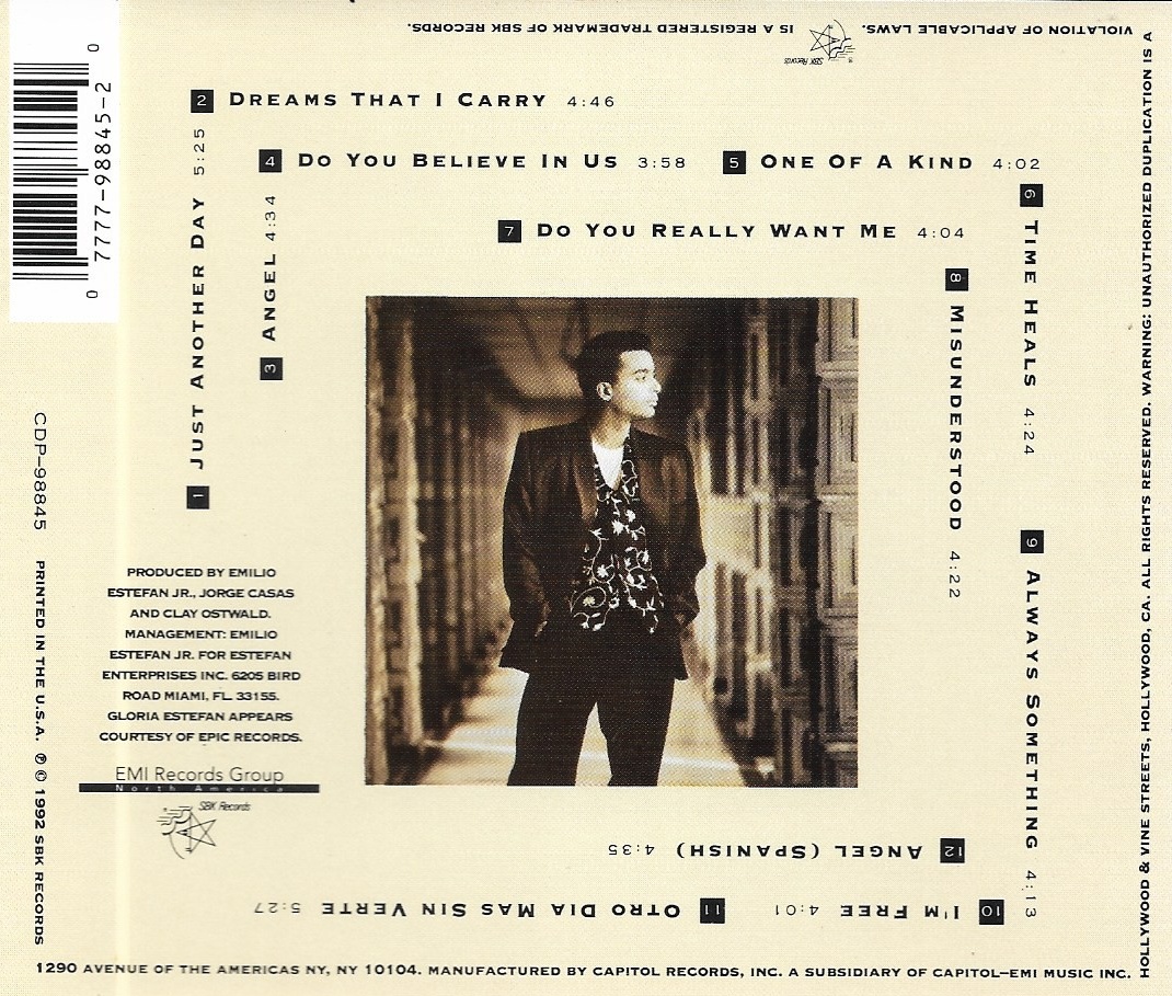 Used CD,Jon Secada - Jon Secada (A+)(1992)(USA)