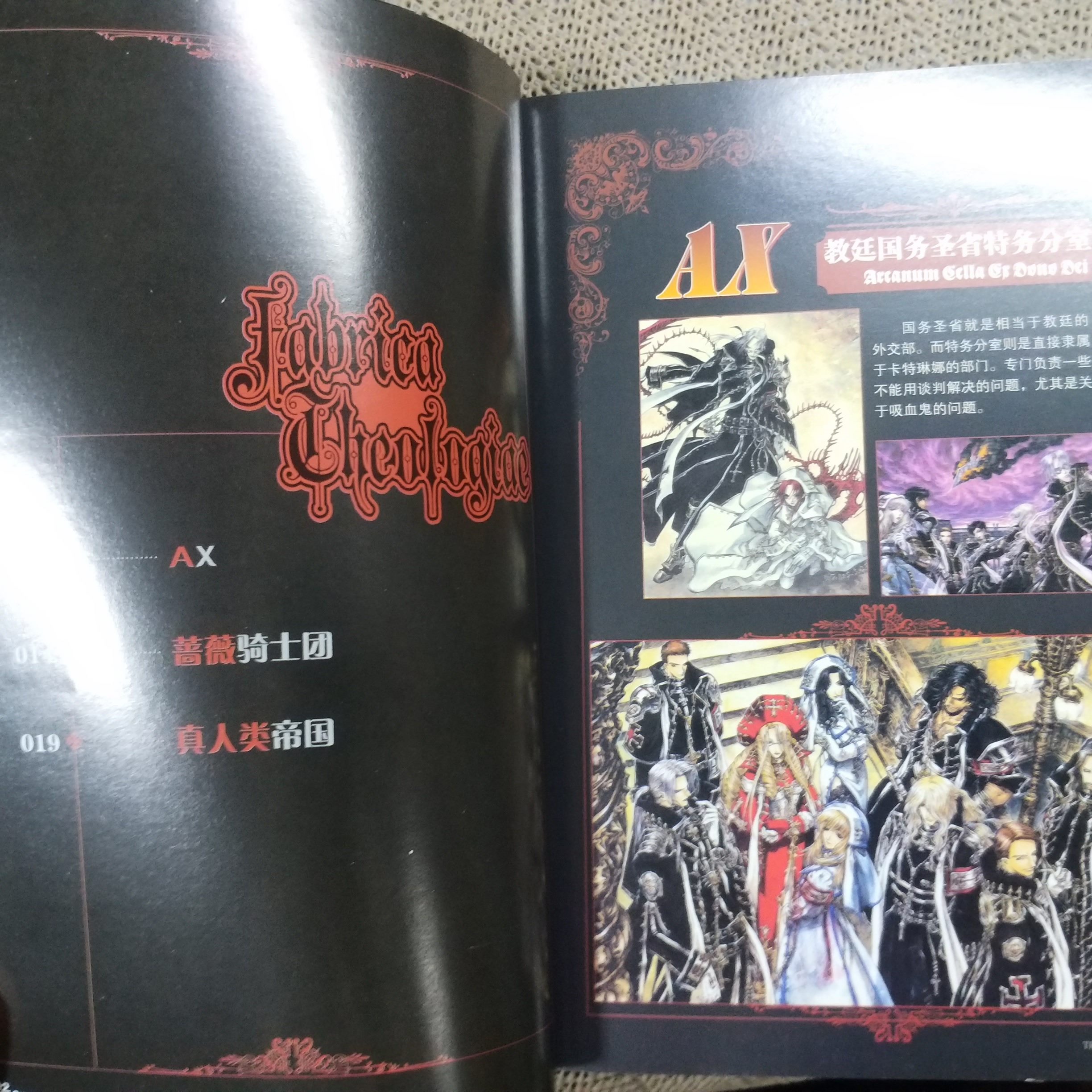 Trinity blood ภาษาญี่ปุ่น ข้อมูลตัวละคร สีทั้งเล่ม