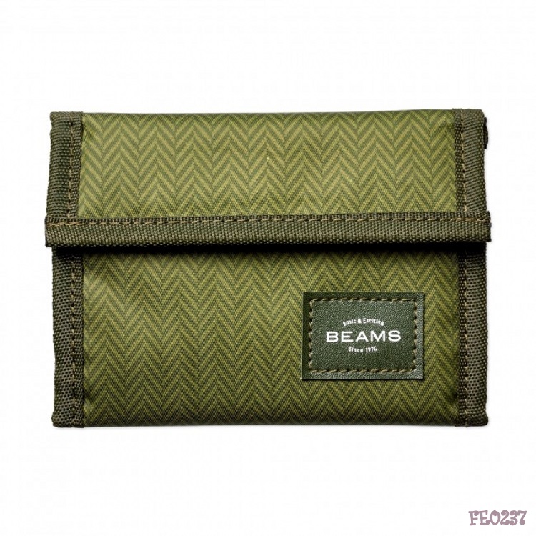 ❌BEAMS x SMART กระเป๋าใส่เงินแบบพับ มีกระดุมติด