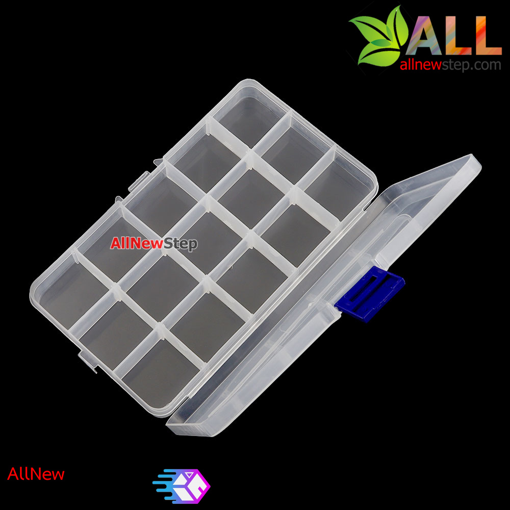 กล่องพลาสติกเก็บอุปกรณ์ 15 ช่อง ขนาด 170x95x20mm