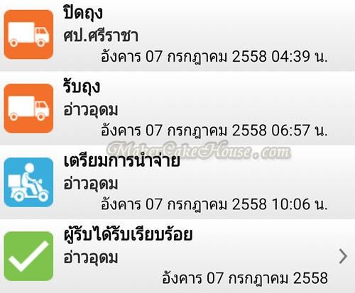 การจัดส่งพัสดุด่วนแบบ EMS