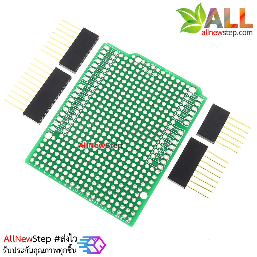 บอร์ด Shield อเนกประสงค์พร้อมขาแบบยาว Uno Shield Prototype PCB with Long Female Pin Header Socket uno pcb