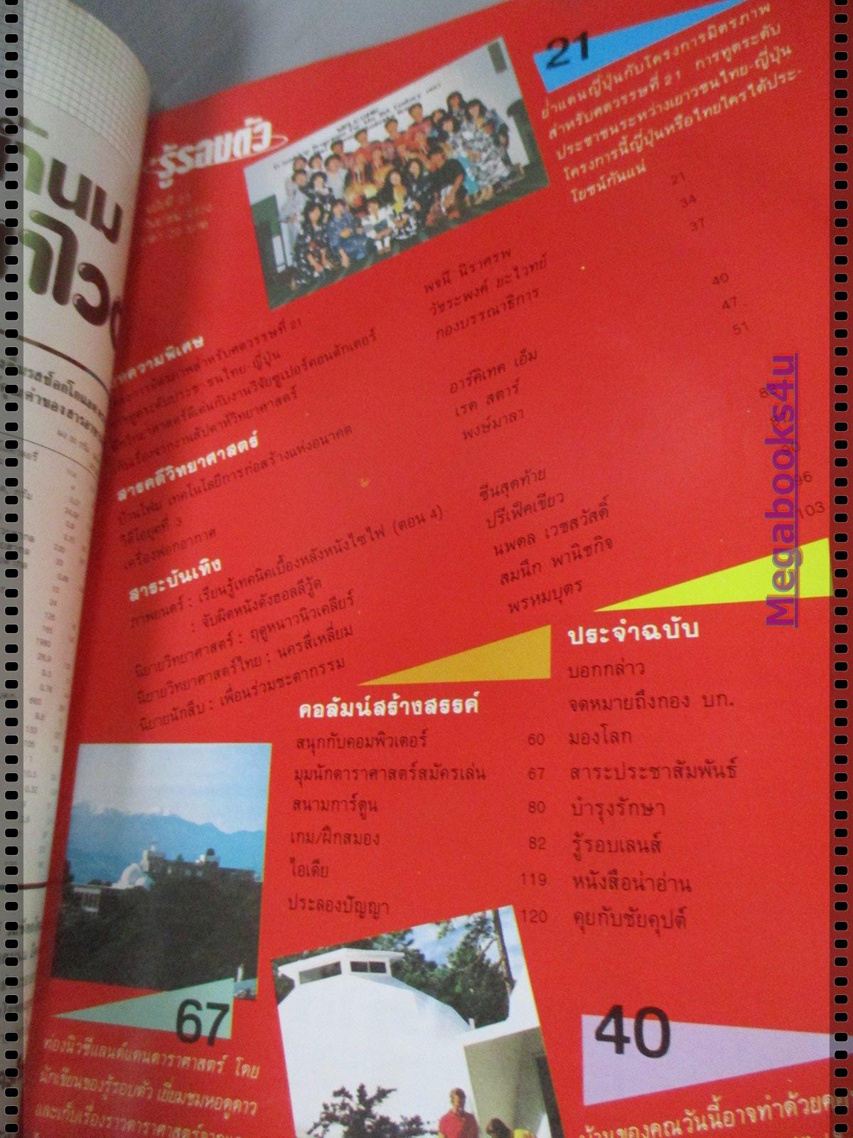 นิตยสารรู้รอบตัว ฉบับที่21 ปี2530