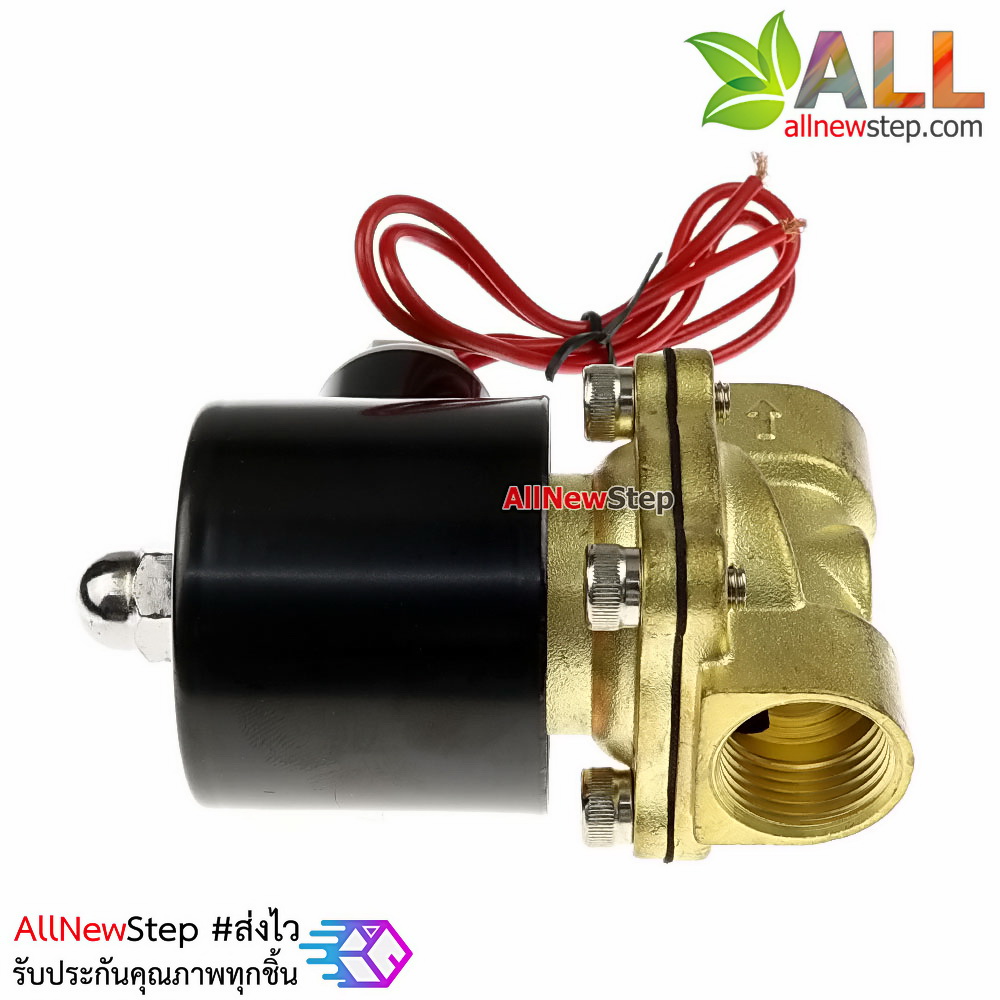 Solenoid Valve โซลินอยวาล์ว ทองเหลือง สองทาง รุ่น 2W-160-15 AC 220V ขนาด 4 หุน 220V